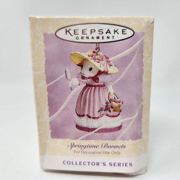 1994 Hallmark Vintage Keepsake Ornament "Springtime Bonnets Series 2" Collectibl - Picture 1 of 9